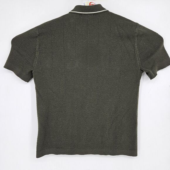 AOR Art of Rhetoric Shirt Mens Small Short Sleeve Polo Sweater Retro Green - Picture 4 of 10